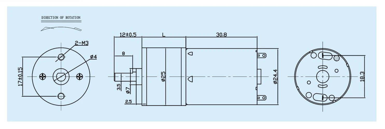 GB25-370SH motor outline GB25-370SH motor outline